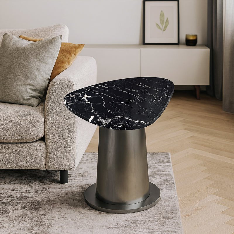 Luxury Stone Coffee Table With Natural Venetian Brown Marble for Modern Living & Bedroom Spaces