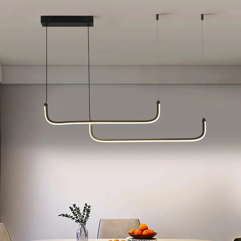 Modern Aluminum LED Chandelier Elegant Pendant Lamp for Dining & Living Rooms