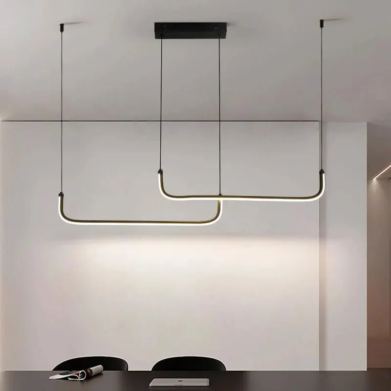 Modern Aluminum LED Chandelier Elegant Pendant Lamp for Dining & Living Rooms