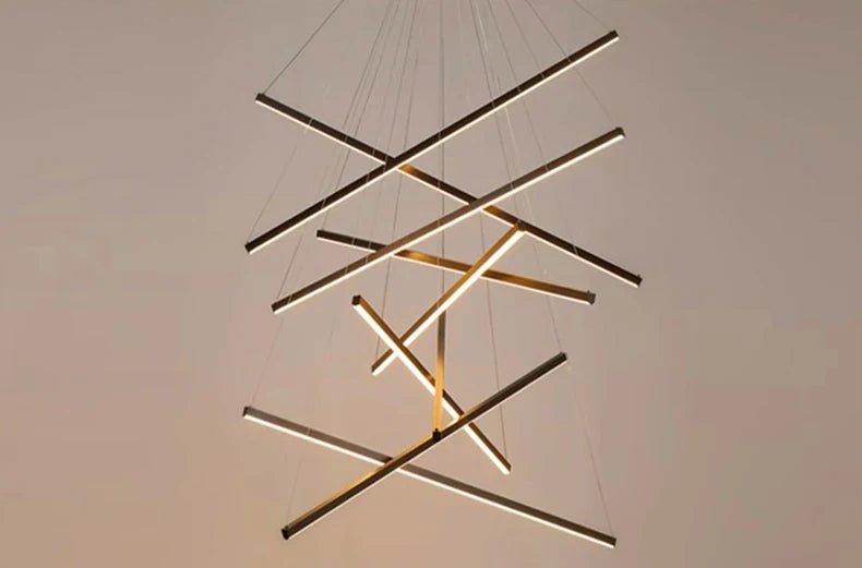 Modern Ceiling Chandelier Elegant Hanging Light Fixture for Dining & Living Room Decor