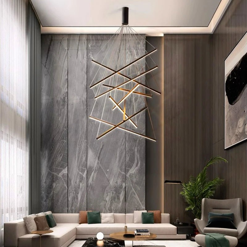 Modern Ceiling Chandelier Elegant Hanging Light Fixture for Dining & Living Room Decor