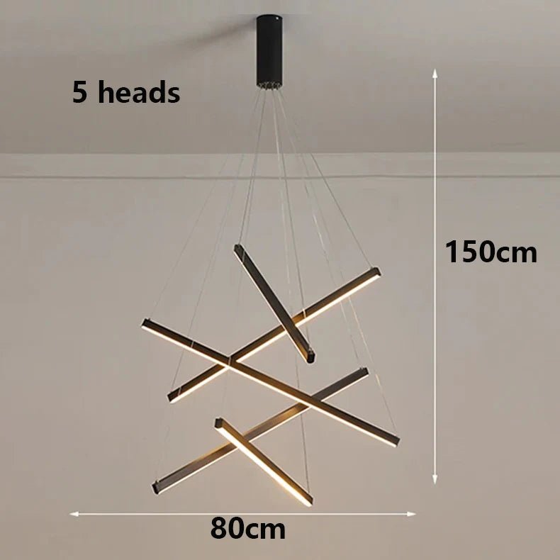 Modern Ceiling Chandelier Elegant Hanging Light Fixture for Dining & Living Room Decor
