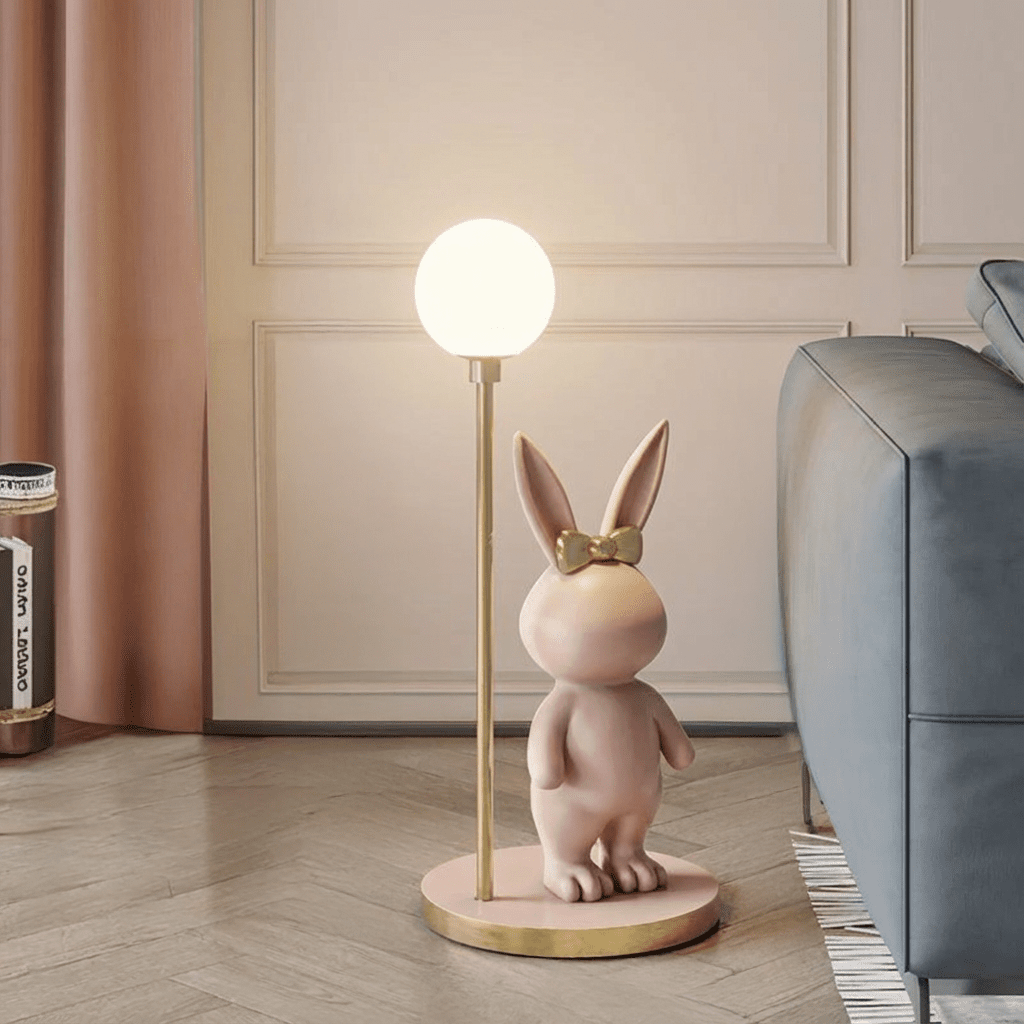Modern Decorative Rabbit Floor Lamp LED Bedside & Room Atmosphere Light