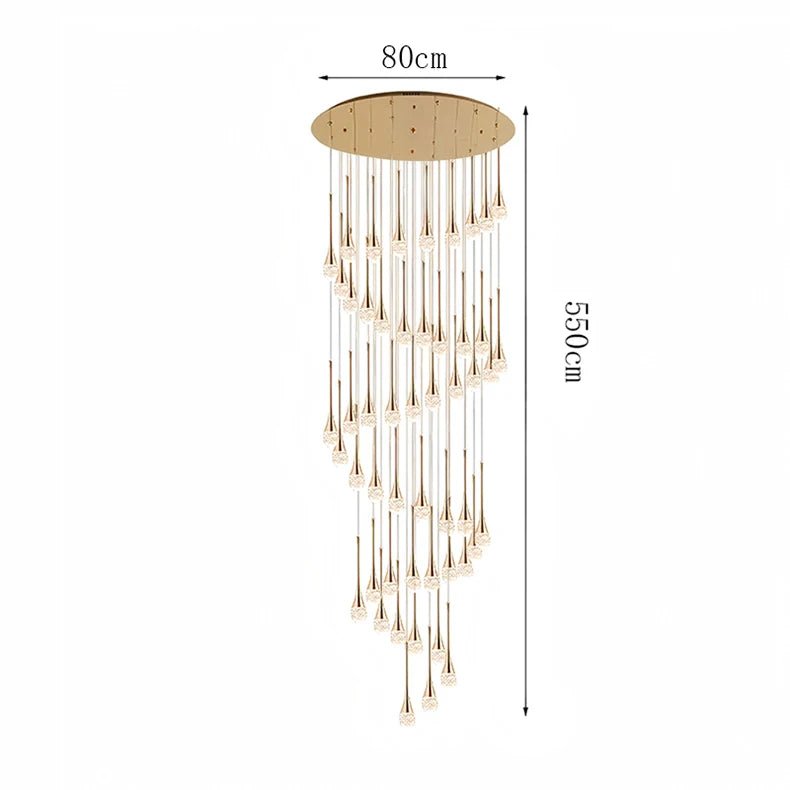 Nordic Crystal Pendant Lamp Elegant Hanging Light Chandelier for Modern Interiors