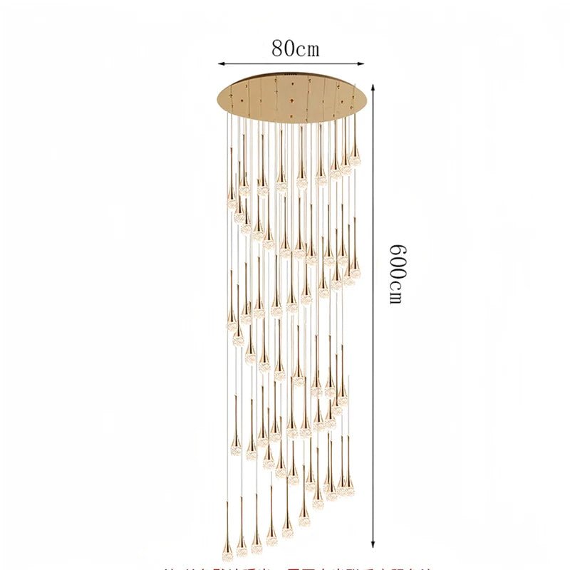 Nordic Crystal Pendant Lamp Elegant Hanging Light Chandelier for Modern Interiors