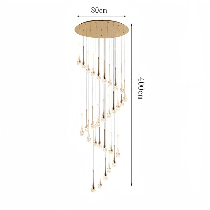 Nordic Crystal Pendant Lamp Elegant Hanging Light Chandelier for Modern Interiors