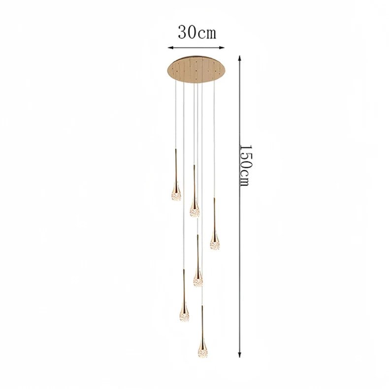Nordic Crystal Pendant Lamp Elegant Hanging Light Chandelier for Modern Interiors