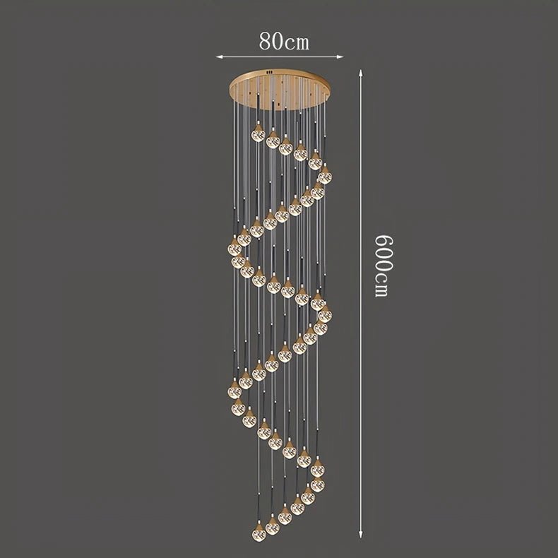 Nordic Crystal Pendant Lamp With Modern Hanging Light Chandelier for Dining & Living Room