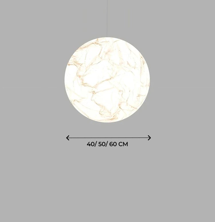 Nordic Moon Chandelier LED Paper Ball Pendant Lamp for Living Room, Bedroom & Kids’ Space Decor