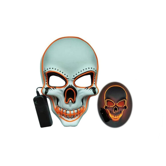 Horror Skull Glowing Mask for Night Events
