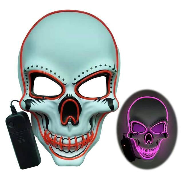 Horror Skull Glowing Mask for Night Events