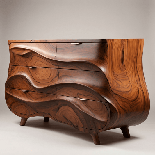 Premium Black Walnut Sideboard  Nordic  Design  Table  Perfect for Living Rooms & Dining Spaces
