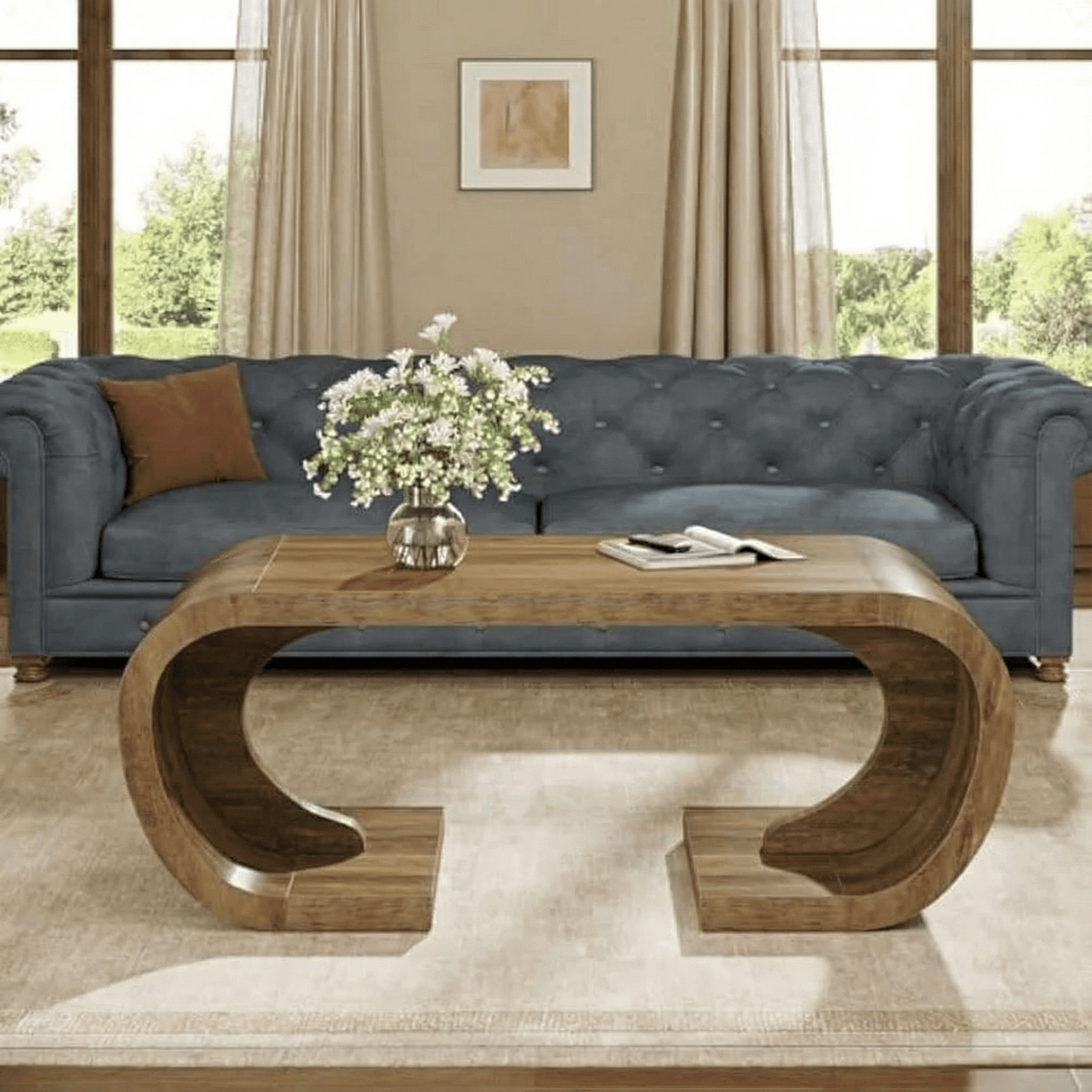 Premium Farmhouse Coffee Table for Living Room