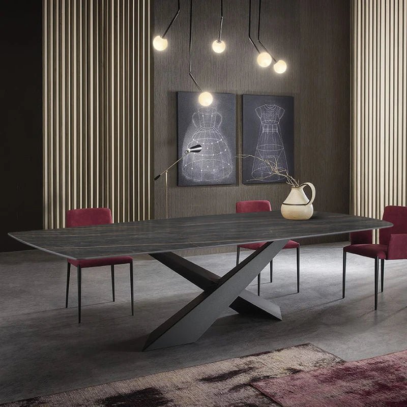 Premium Italian Slate Dining Table Perfect for Compact Dining & Stylish Interiors