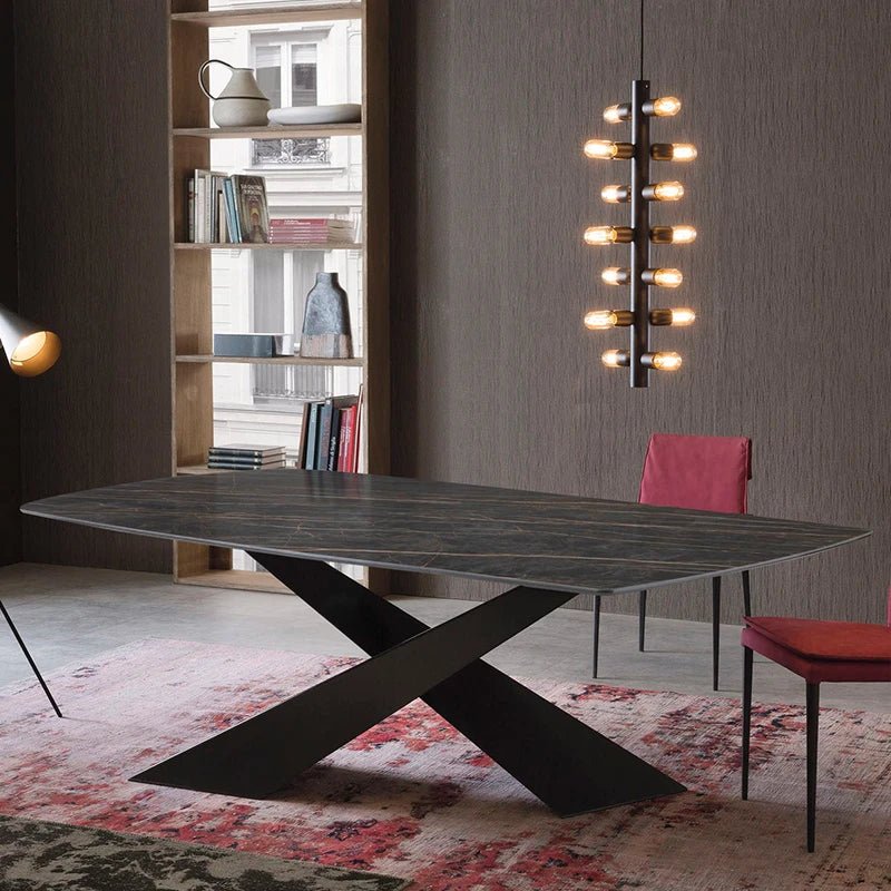 Premium Italian Slate Dining Table Perfect for Compact Dining & Stylish Interiors