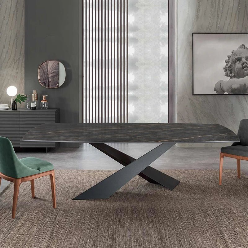 Premium Italian Slate Dining Table Perfect for Compact Dining & Stylish Interiors