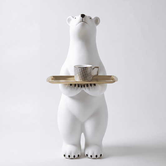 Premium Polar Bear Statue for Living Room Interiors