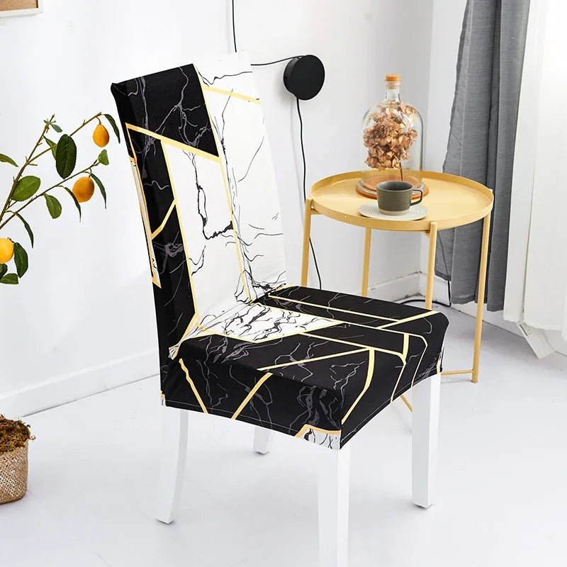 Printed Elastic Chair Covers Washable & Stylish for Home, Hotel & Office