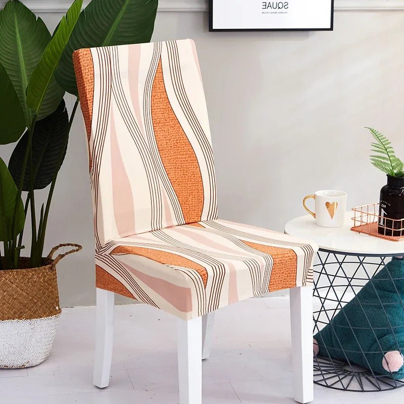 Printed Elastic Chair Covers Washable & Stylish for Home, Hotel & Office