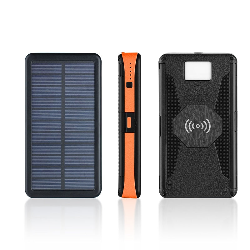 Solar Wireless Power Bank Built for Travel & Camping