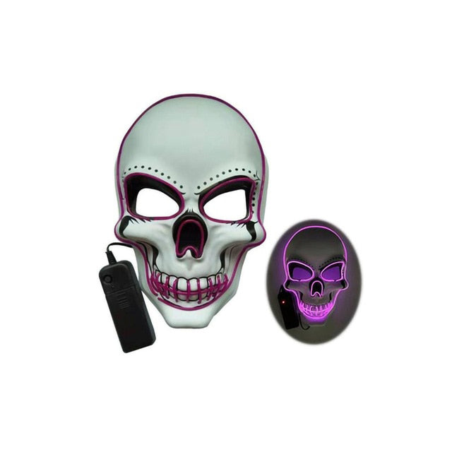 Horror Skull Glowing Mask for Night Events