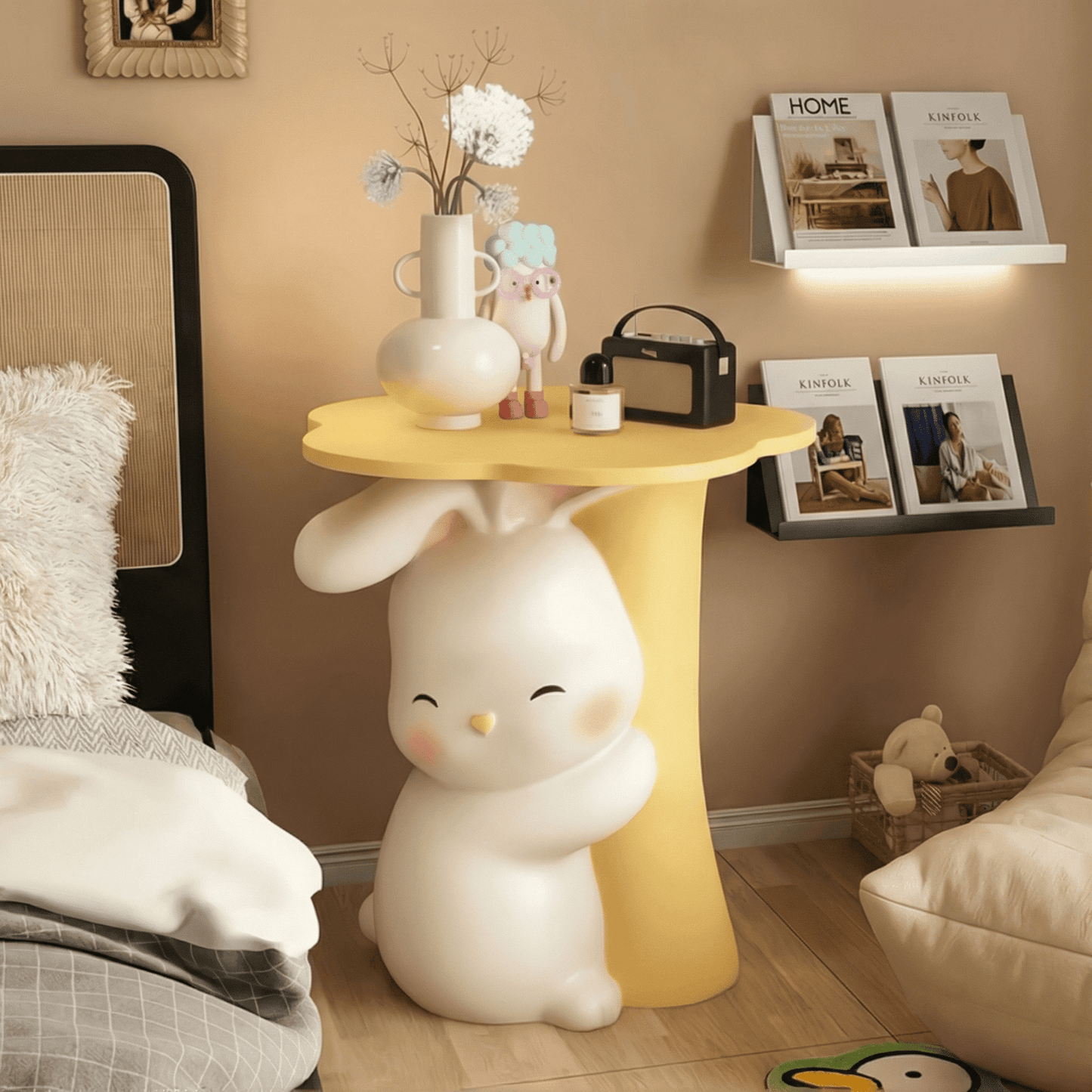 Rabbit Sculpture Coffee Table For Living Room & Modern Homes