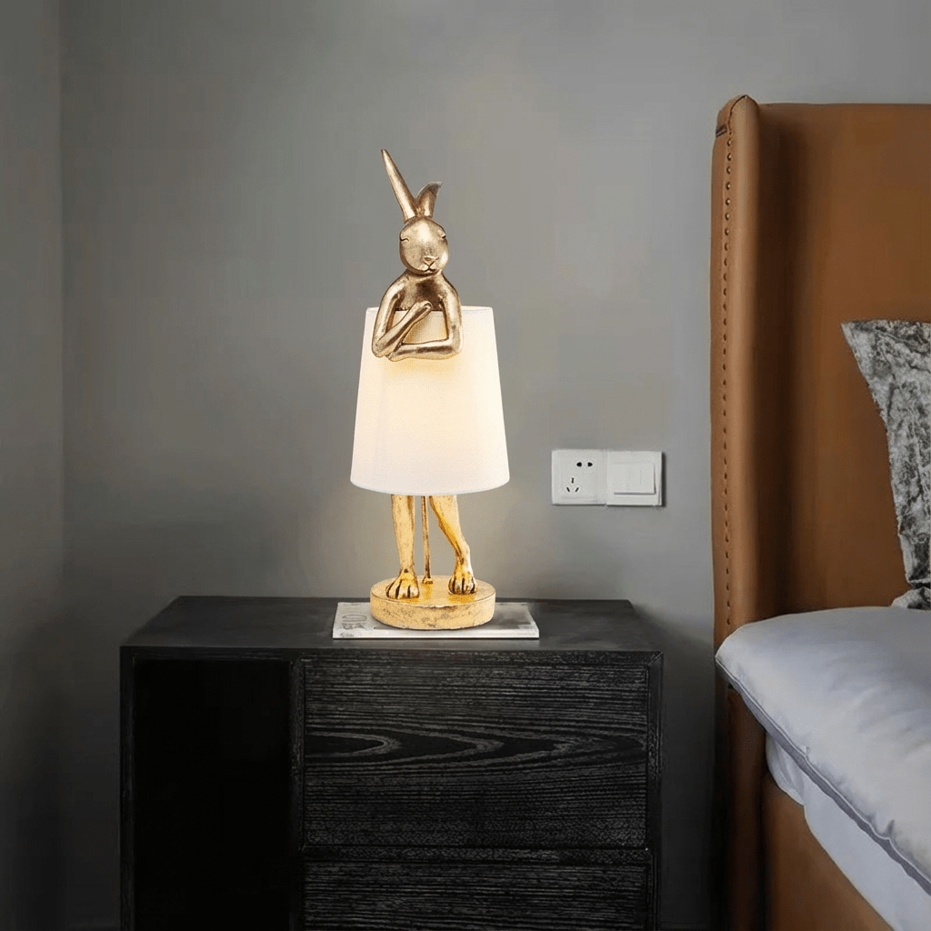 Rabbit Table Lamp for Bedroom, Kids Room & Cozy Home Decor