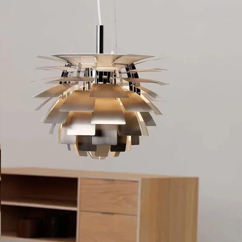 Scandinavian Pine Cone Pendant Lamp High-End Designer Lighting for Elegant Interiors