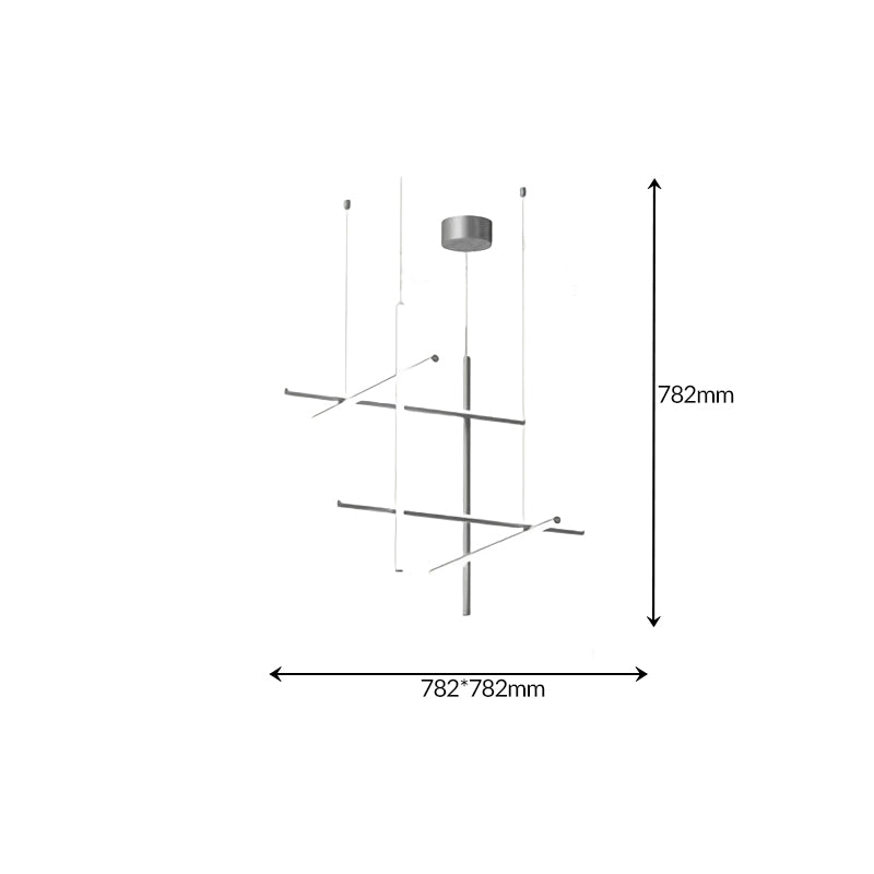 Luxury Italian Tube Gold LED Chandelier Pendant Light for Villas, Kitchens & Bars