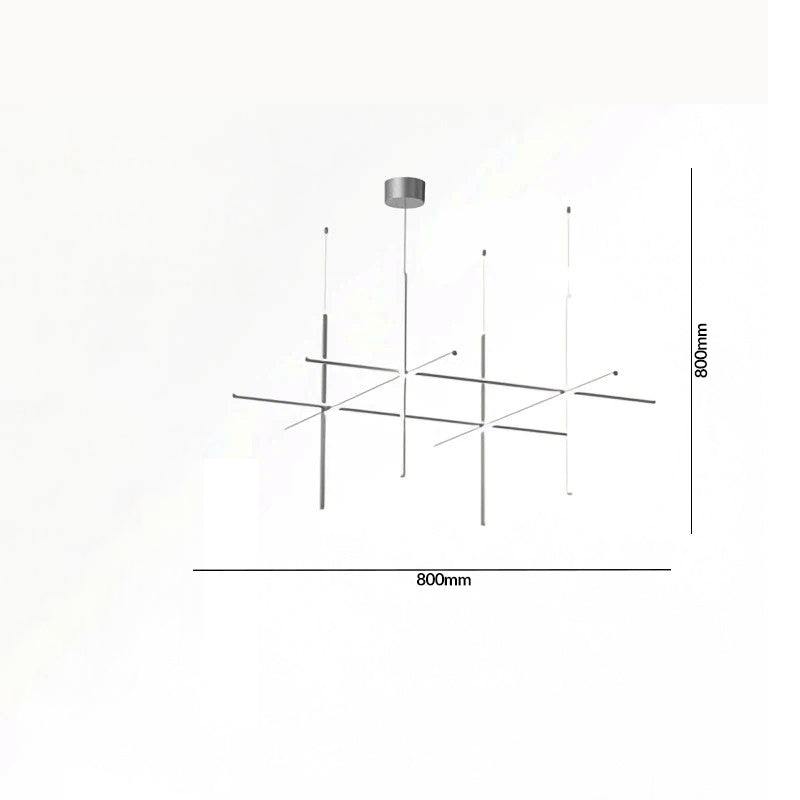 Luxury Italian Tube Gold LED Chandelier Pendant Light for Villas, Kitchens & Bars