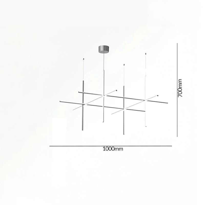 Luxury Italian Tube Gold LED Chandelier Pendant Light for Villas, Kitchens & Bars