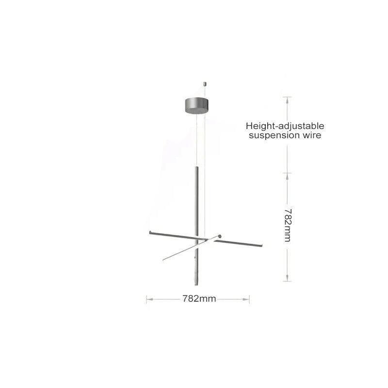 Luxury Italian Tube Gold LED Chandelier Pendant Light for Villas, Kitchens & Bars