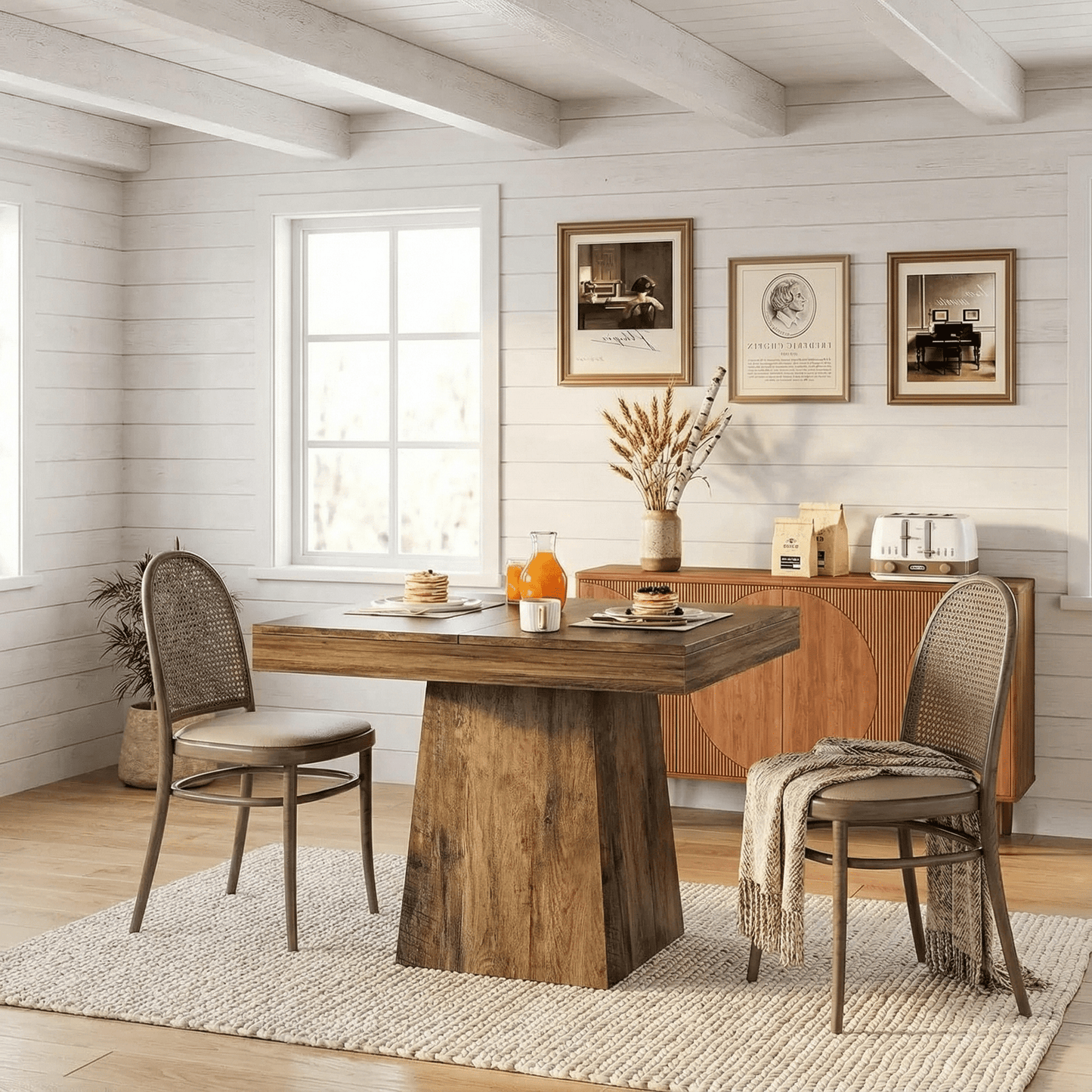 Tribesigns Square Dining Table for Kitchen & Modern Homes