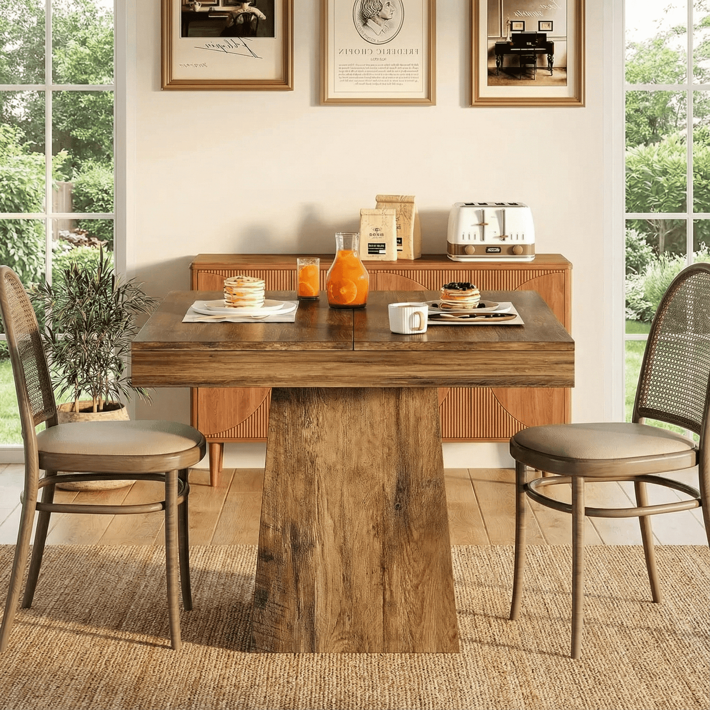 Tribesigns Square Dining Table for Kitchen & Modern Homes