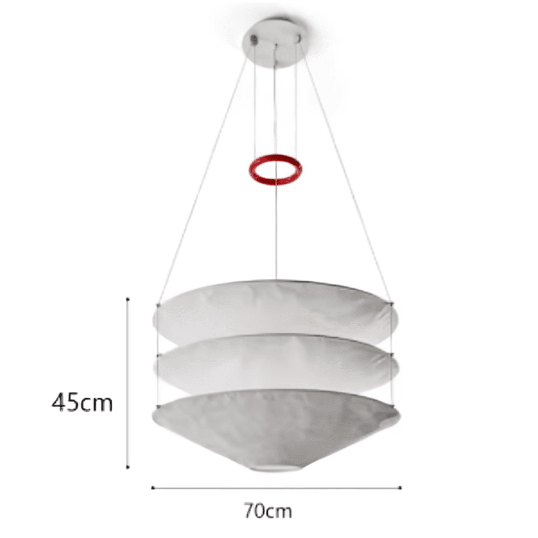 Wabi-Sabi Dupont Paper Pendant Lamp for Living, Dining, and Bedroom