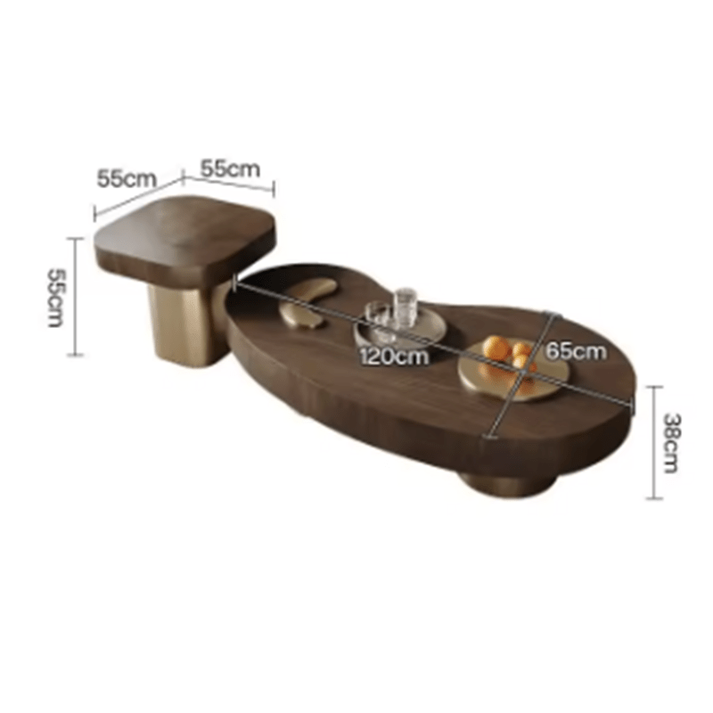 Wabi-Sabi Inspired Irregular Coffee Table – The Perfect Blend of Art & Function