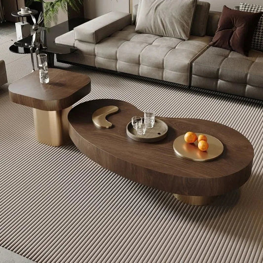 Wabi-Sabi Inspired Irregular Coffee Table – The Perfect Blend of Art & Function