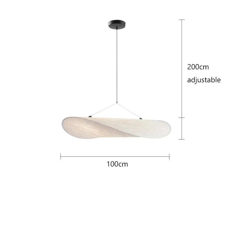 Luxury Silk LED Chandelier Hanging Light for Elegant Living Spaces & Dining Areas