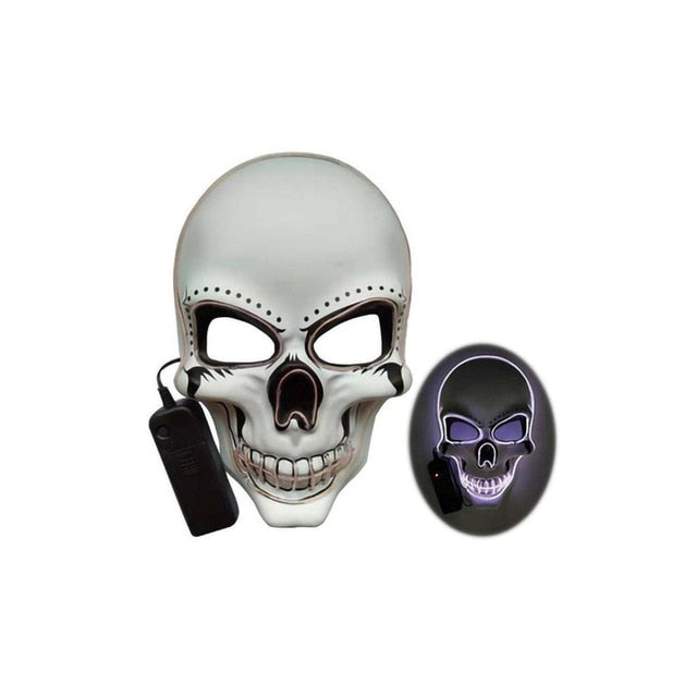 Horror Skull Glowing Mask for Night Events
