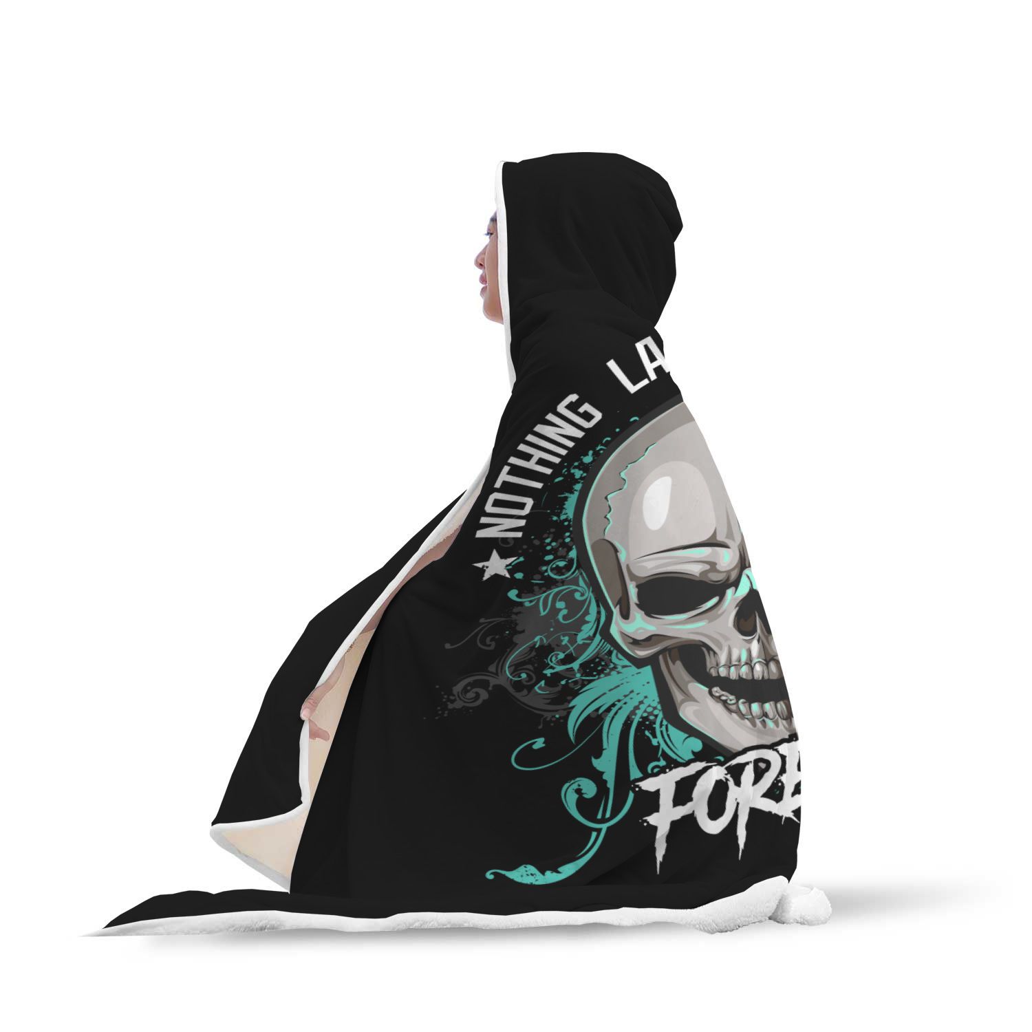 Nothing Lasts Forever Hooded Blanket - Perfenq