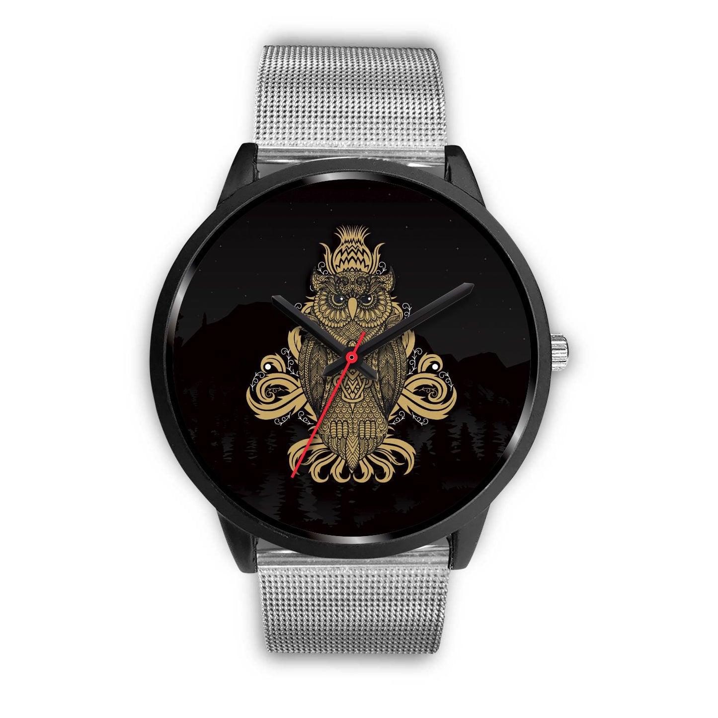 Owl Custom Stainless Steel Watch - Perfenq