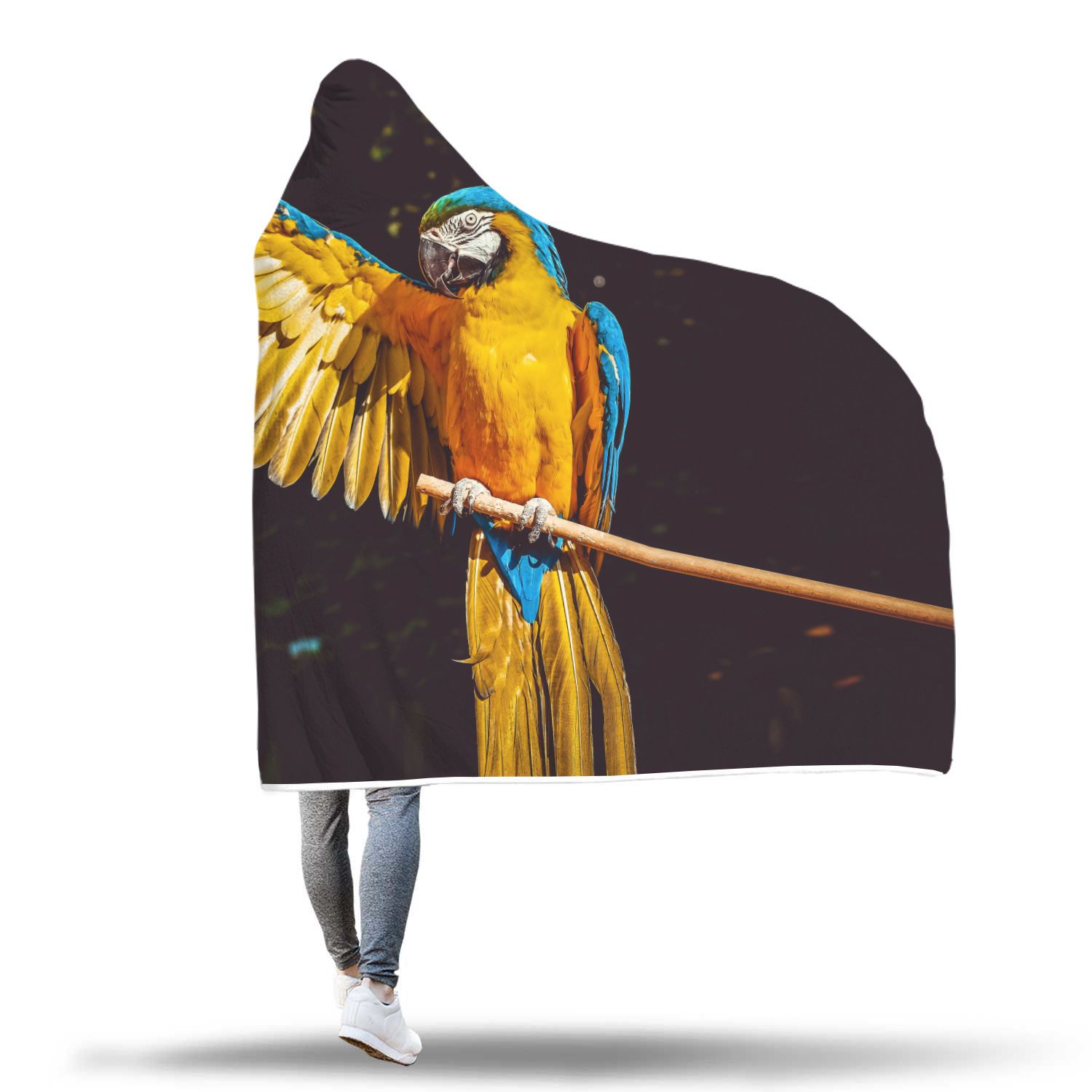 Beautiful Parrot Hooded Blanket - Perfenq