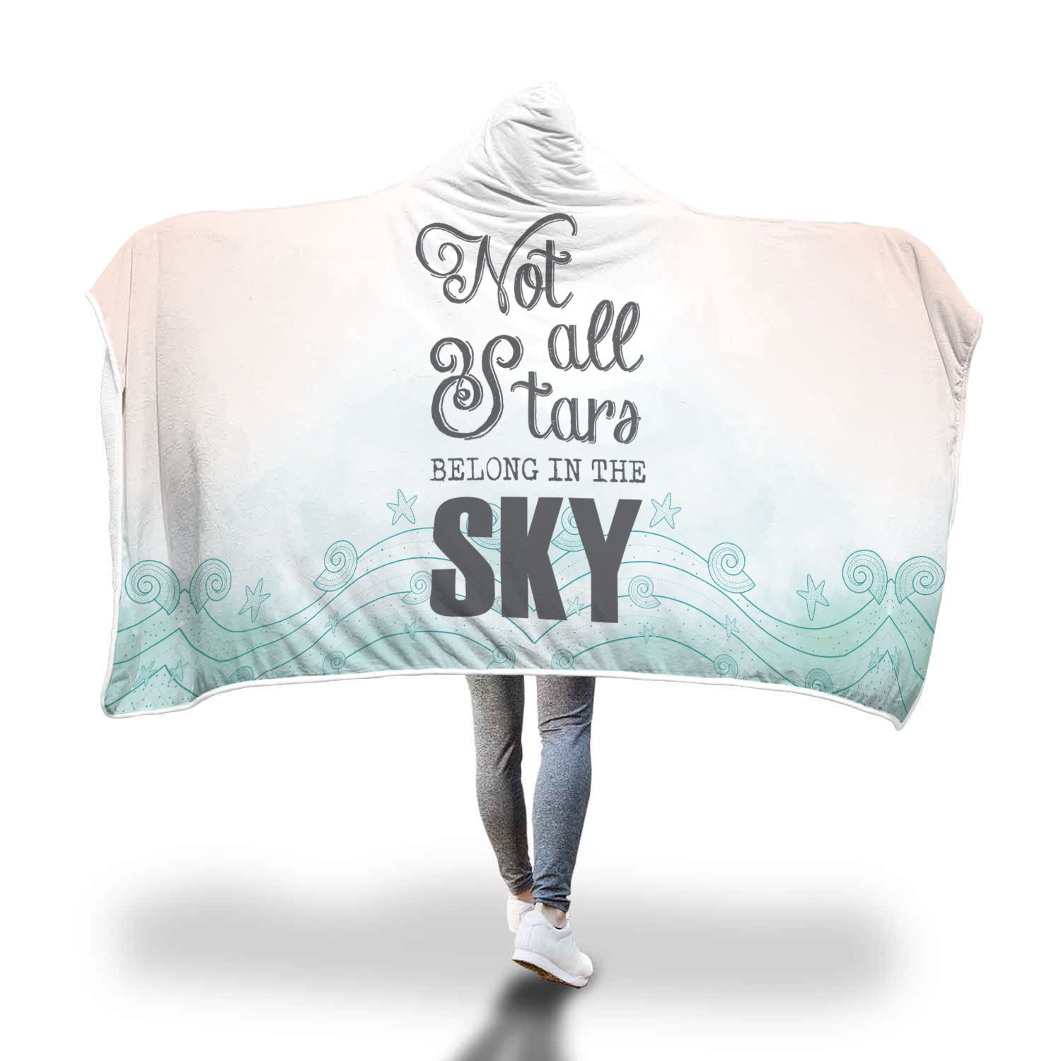 Not All Stars Belong In the Sky Hooded Blanket - Perfenq