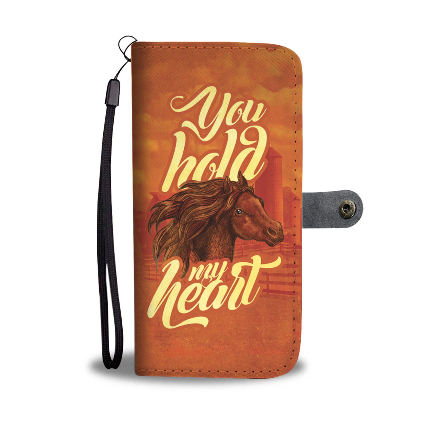 You Hold My Heart Horse Lovers Phone Wallet Case