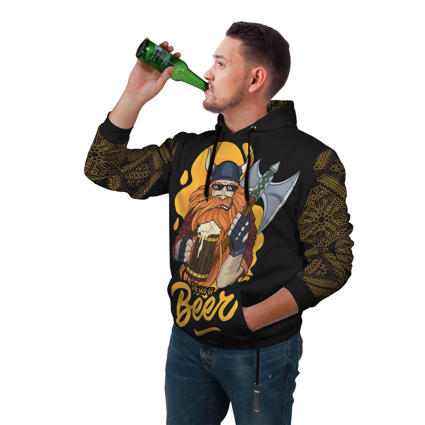 The God of Beer Hoodie - Perfenq