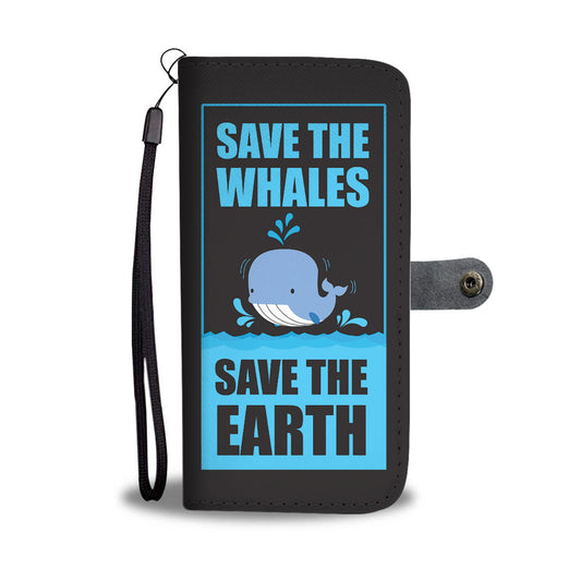 Save The Whales Phone Wallet Case
