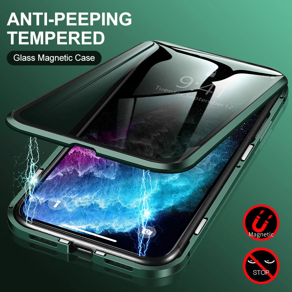 Anti Peep Magnetic Case for iPhone (Double side) – Perfenq