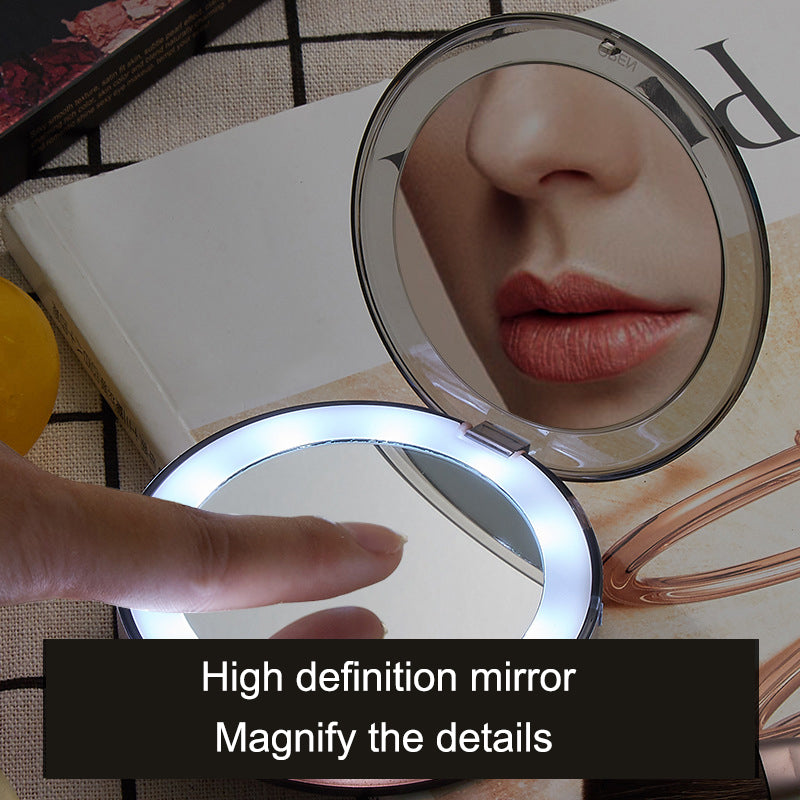 LED Light Portable Makeup Mirror with Sensors - Perfenq