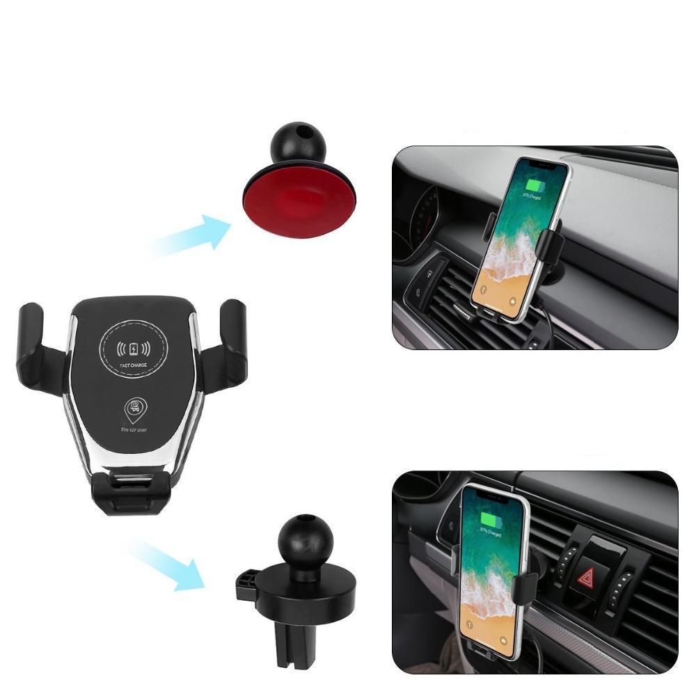 Qi Fast Wireless Charger Car Mount (75% Off Now) - Perfenq