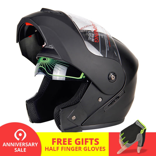 Flip Up Dot Certified helmet - 2019 Edition - Perfenq